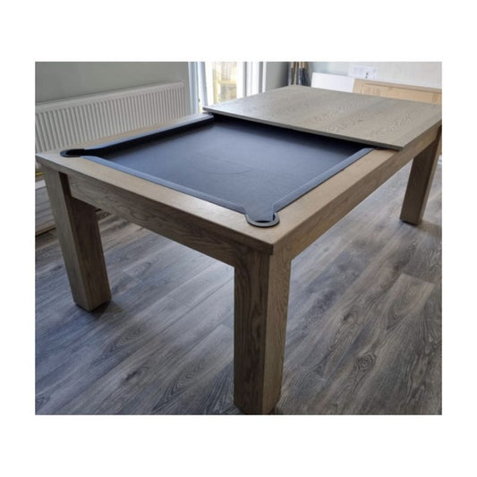 grey oak pool dining table